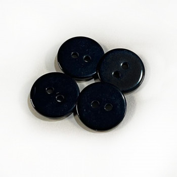 BC-03BK-D  Black Stay 2-Hole Button - 1/2 " Priced by the Dozen