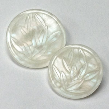 P-312-Laser Engraved Poly Pearl Button