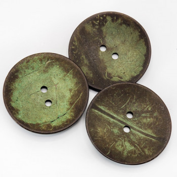 CO-27 XL - Extra Large, Green Coconut Button, 2-1/2"