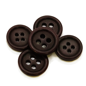 CZ-29 - Brown, Genuine Corozo Sport Shirt Button, 2 Sizes - Priced by the Dozen