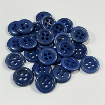 CZ-37 - Denim Blue Corozo Shirt Button - 2 Sizes, Priced by the Dozen