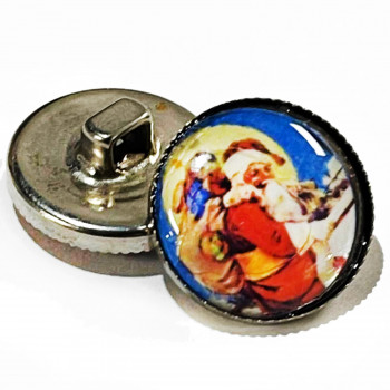 EPX317 Santa Claus Button 3/4"