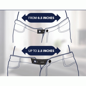 EX-826 - Adjustable Elastic Button Extenders, 4 -Piece Pack