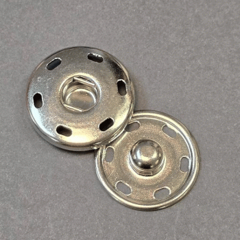 FSN-10 Large Silver Sew On Snap 2 size FSN-10 Large Silver Sew On Snap 2 size