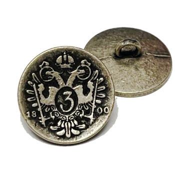 M-120 -Fashion button design metal Button 11/16"