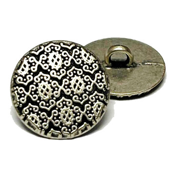 M-121 -Fashion button design metal Button 11/16"