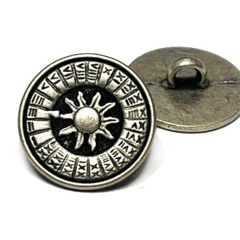 M-123-Fashion button design metal Button 11/16"