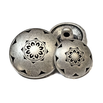 M-1242 - Southwestern Style Metal Button - in 3 Sizes
