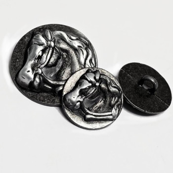M-1431 Horsehead Metal Button - 2 Sizes