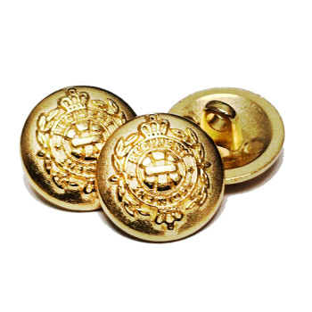 M-1802 Matte Gold Blazer Button, 3 sizes