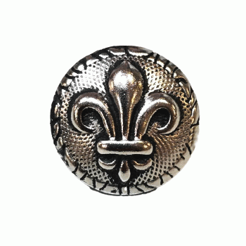 M-1878AS Fleur de Lis Button, 5/8' - 13/16" M-1878AS Fleur de Lis Button, 5/8' - 13/16"