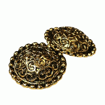 M-5095 Metal Fashion Button, 3 Sizes M-5095 Metal Fashion Button, 3 Sizes