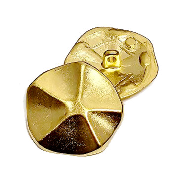 M-7944 - Matte Gold Metal Fashion Button, 1"