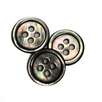 MP-182 - Smoke Mother-of-Pearl Shirt Button,  1/2"