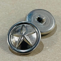 MTL-15 - Silver Star Coat and Jacket Button, 7/8" only