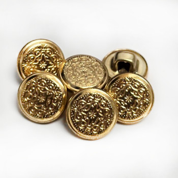MTL-505 Gold Shirt Button 7/16'  Price by dozen