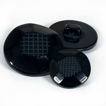 NV-1865 - Black Fashion Button - 3 Sizes, 