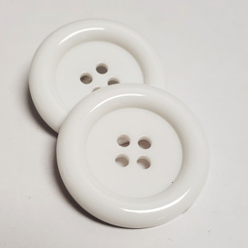 NV-1130W Large White Fashion Button, 1-3/4"  