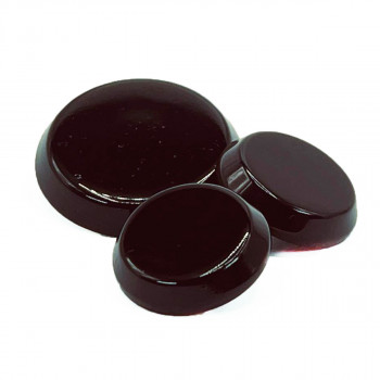 NV-1405-S Polished Black Shank Button, 3 Sizes