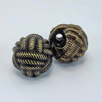 NVP-305-Antique Brass Fashion Button, 3 Sizes NVP-305-Antique Brass Fashion Button, 3 Sizes