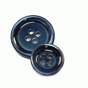 P-0368MP Navy Imitation  Mother of Pearl Fashion Button, in  Sizes