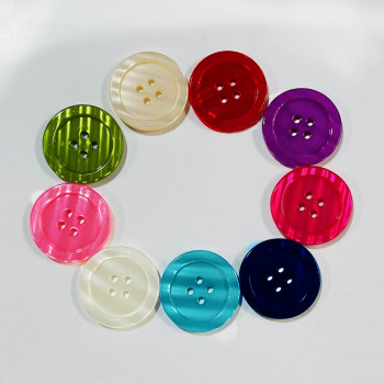 P-1402 - Large, Pearly Button, 1-1/2" -  8 Colors,  
