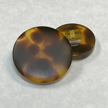 PT-1500M - Matte Tortoise-Look Shank Button, 4 Sizes 