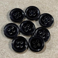 RSB-17 Black River Shell Shirt Button, 3 Sizes - Priced Per Dozen