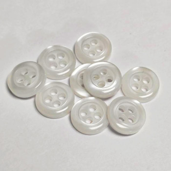 SB-0211- Pearl Dress Shirt Button - 11.5mm, Priced per Dozen 