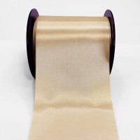 0422-426 Beige  Renaissance Double Face Satin Ribbon, Sold by the Yard ~ 3-3/4 inch