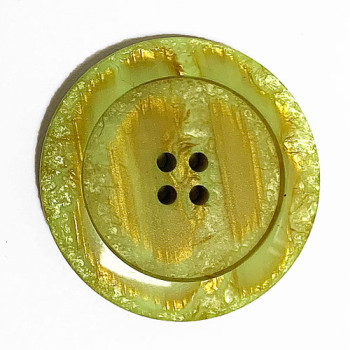 1187-Spring Green Marbled Button, 1-1/2"