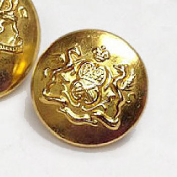 15064 Gold Blazer Button, 5/8"