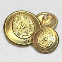 160219 Matte Gold Blazer Button - 3 Sizes