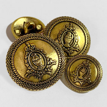 17-130 Antique Gold Blazer Button - 3 Sizes 17-130 Antique Gold Blazer Button - 3 Sizes