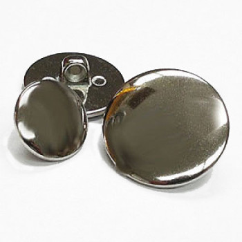 180499-Silver Blazer, Jacket, Coat Button - in 5 Sizes