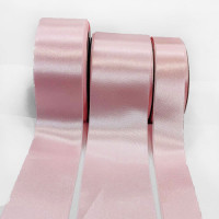 300 Col. 005 Light Pink Stephanoise Double Face Satin Ribbon, 3 Sizes - Sold by the yard