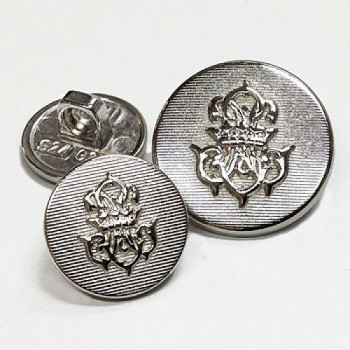 300369-Silver Blazer Button - 2 Sizes