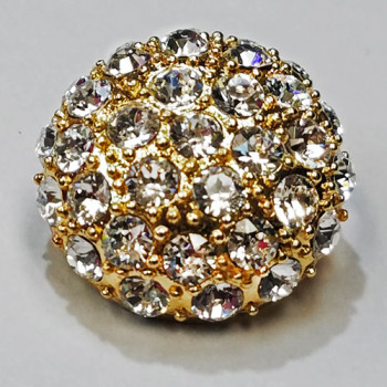 9182A-Gold or Silver Base - Swarovski Stones (4 Sizes, 3 Base Colors)
