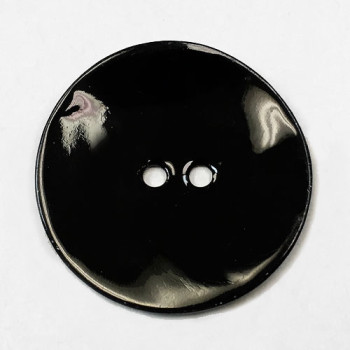 AG-1002 Black Agoya Shell Button, 6 Sizes starting at 5/8"
