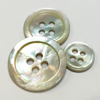 AG-17 Agoya Shell 4-Hole Shirt, Vest, and Sweater Button - 4 Sizes, Sold by the Dozen AG-17 Agoya Shell 4-Hole Shirt, Vest, and Sweater Button - 4 Sizes, Sold by the Dozen