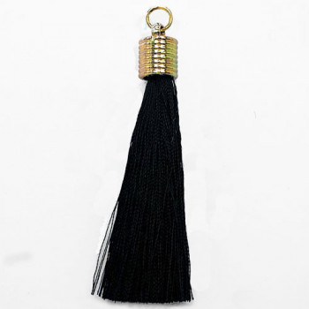 ATL-100 Black Tassel with Gold Top, 2-5/8"