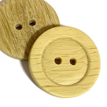 BAF-001 - Imitation Bamboo Button, 23mm - Sold by the Dozen