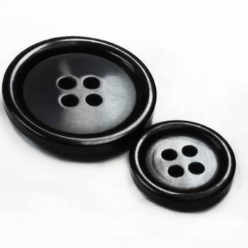 BB-500-D Black  Fashion Button - Priced Per Dozen,  4 Sizes