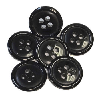 BB-505-D Black  Multi-Use Button, 5/8" - Priced per Dozen