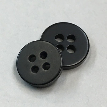 BC-01-D 4-Hole Black Stay Button, 12mm - Priced by the Dozen