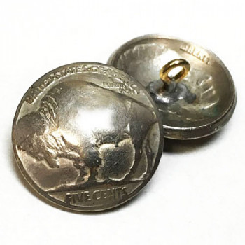 BFM-10  Genuine Buffalo Nickel Button 