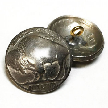 BFM-10  Genuine Buffalo Nickel Button 