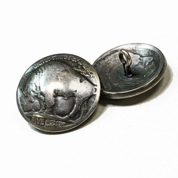 BFM-10  Genuine Buffalo Nickel Button 