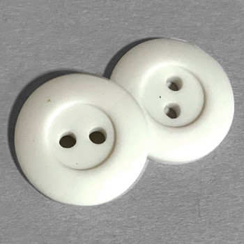 BL-425 Matte White 2-Hole Uniform Button, 3/4" - Priced per Dozen