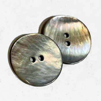 BLP-36 Black Lip Mother-of-Pearl Shell Button, 1" 